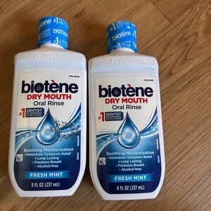 Fresh Mint Dry Mouth Oral Rinse - Cooling Blue